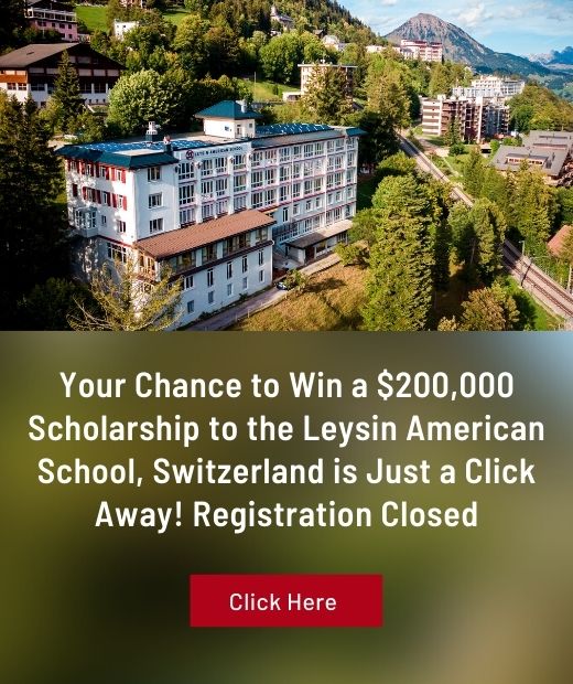 Tenth grade students battle it out to get a full Scholarship to study at Leysin American School in Switzerland