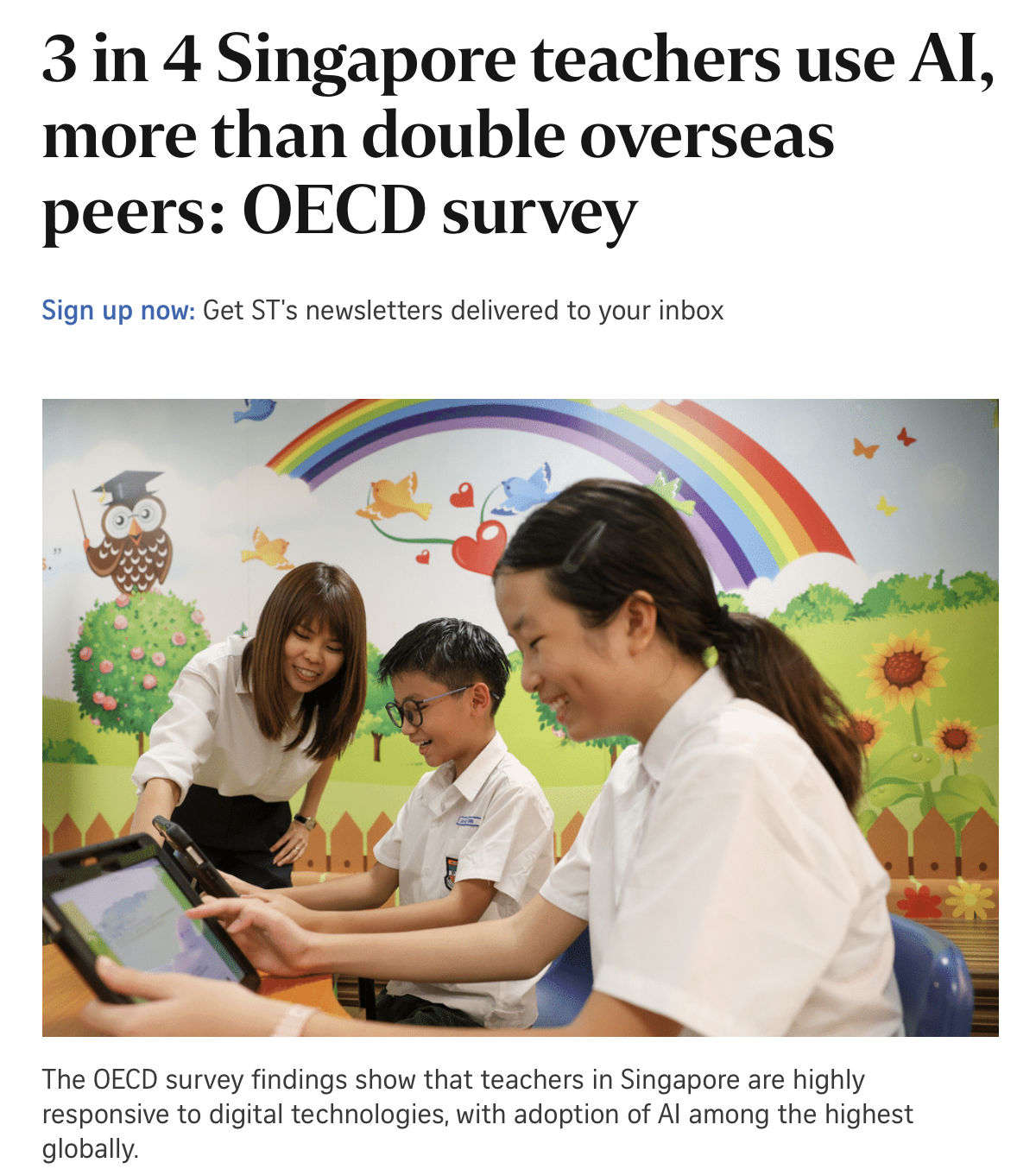Singapore’s AI-Empowered Classrooms: How 3 in 4 Teachers Using AI Will Redefine Learning for Students and Parents